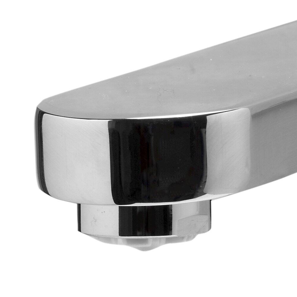 Left. Alfi - Polished Chrome Wallmounted Tub Filler Bathroom Spout - Silver.