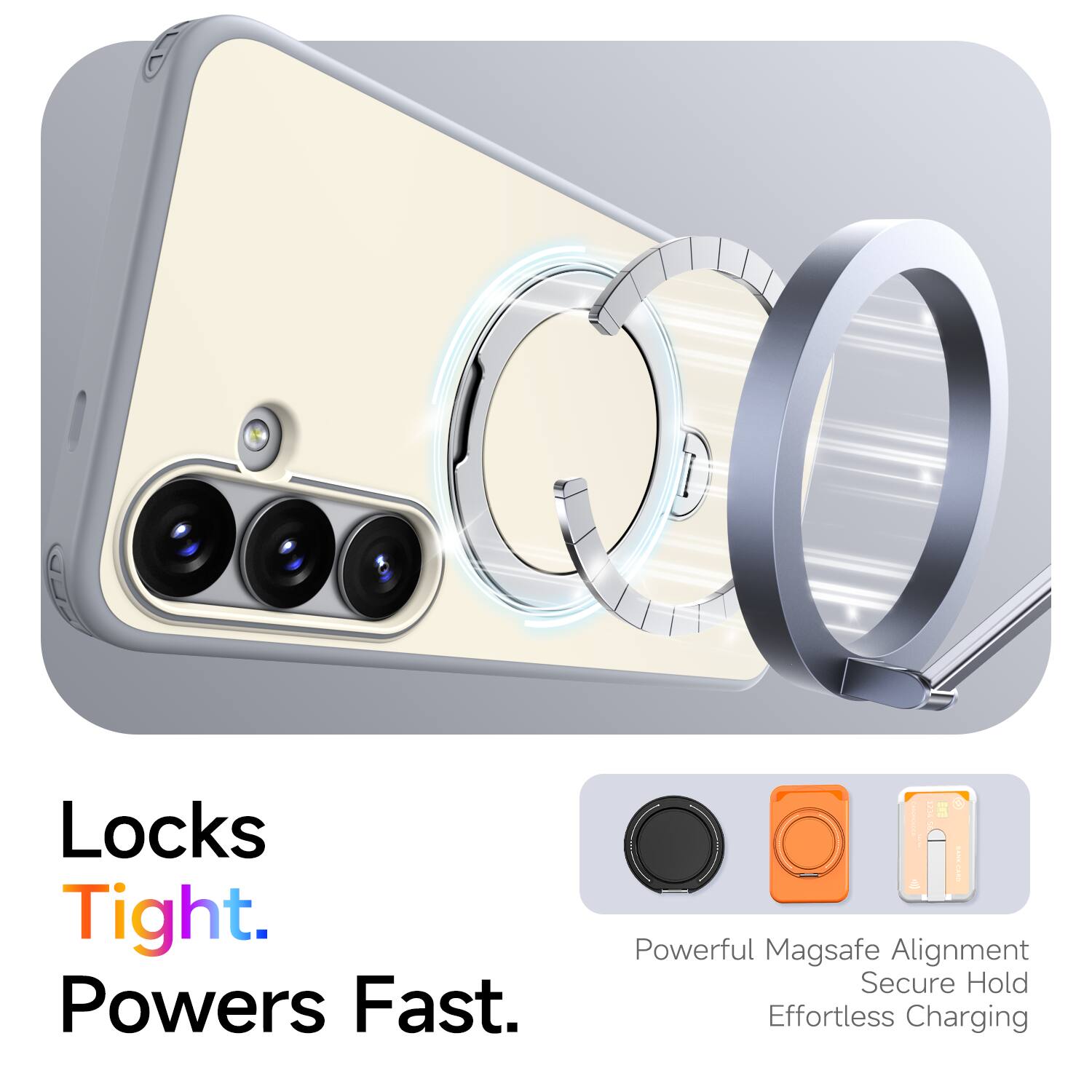 Locks Tight. Powers Fast.  
Powerful Magsafe Alignment  
Secure Hold  
Effortless Charging