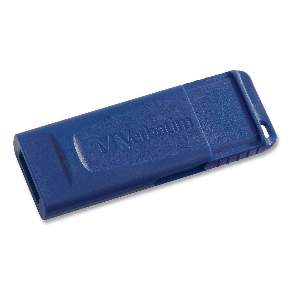 Left. Verbatim - Verbatim 99810 16 GB Classic USB 2.0 Flash Drive - Blue (5/Pack) - Blue.