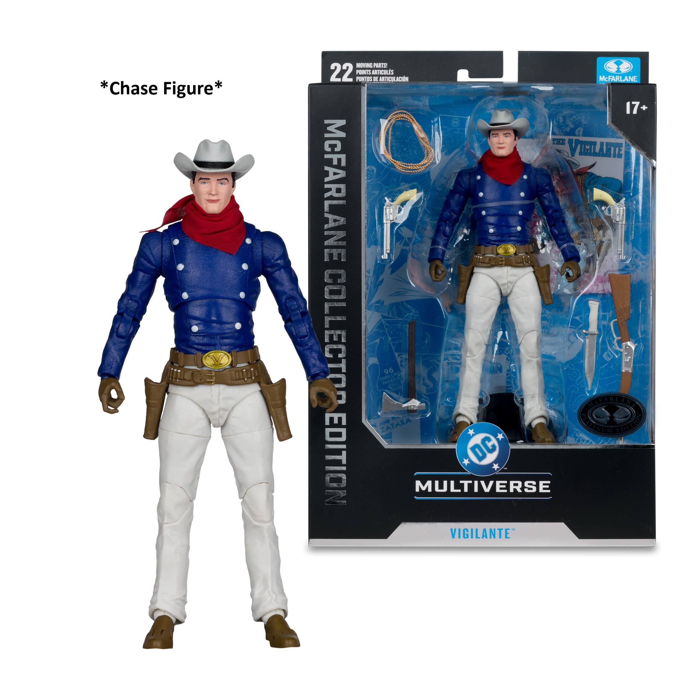 *Chase Figure*  
V - PRTO 22 PRNTS TERE PRNTSS I ARTICILACIN McFARLANE 17+ THE VIGILANTE McFARLANE COLLECTOR EDITION * DC MULTIVERSE VIGILANTE
