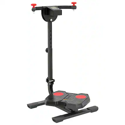 Front. Soozier - Foldable Ab Twister Board for Waist Trimming with Screen Showing Time, Calories, Ab Workout Equipment - Red.