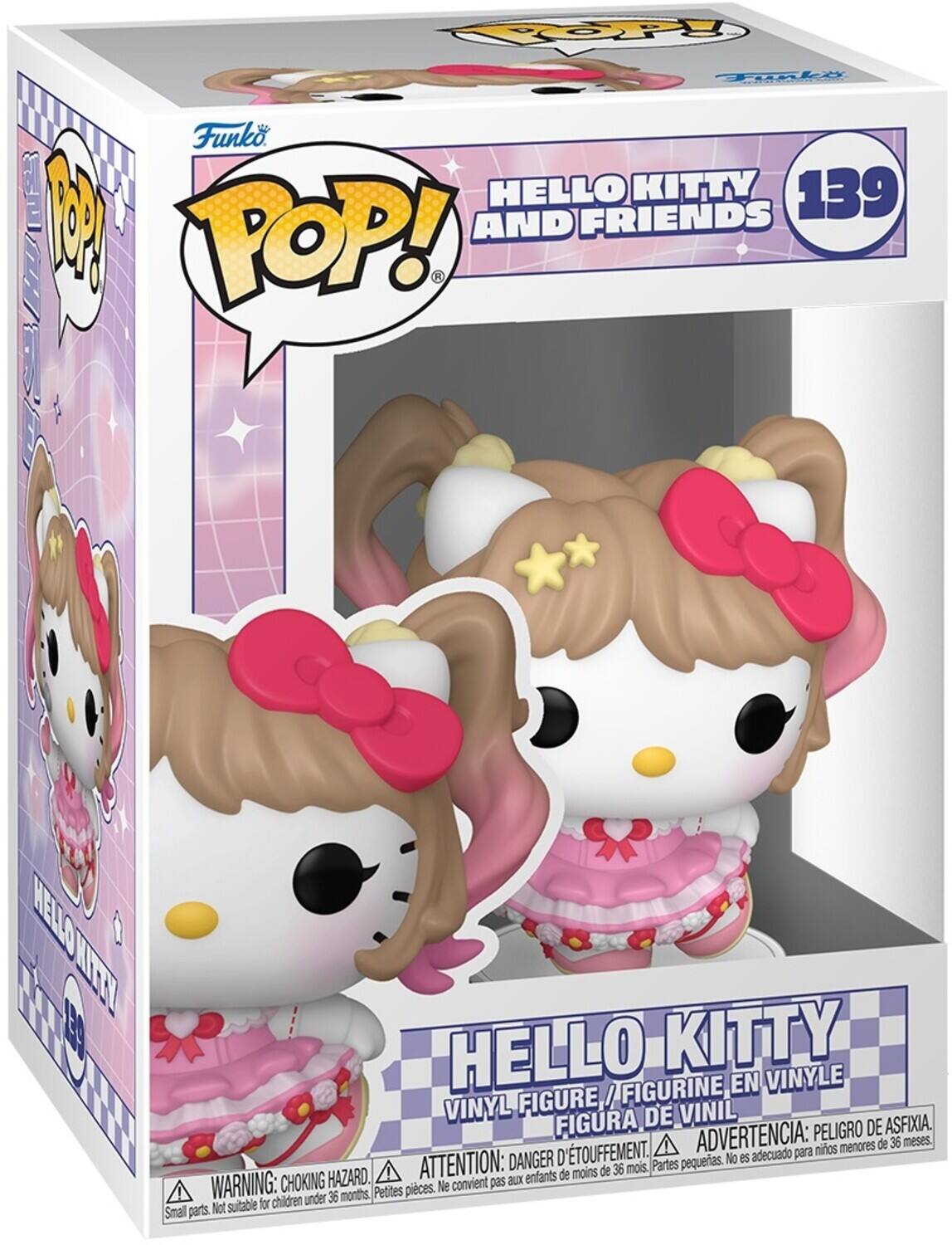 COP Tinke Funko. 1 P AND HELLO FRIENDS KITTY 139 POP! KELON UTTY EA HELLO KITTY / FIGURINE EN VINYLE VINYL FIGURE, I FIGURA DE VINIL ASFIXIA. ADVERTENCIA: PELIGRO DE ASFIXIA. D'TOUFFEMENT. adecuado para niños ATTENTION: DANGER D'ÉTOUFFEMENT. convient pas aux enfants WARNING: CHOKING HAZARD. under 36 months Petites pièces. Ne convient pas aux enfants Smal parts.