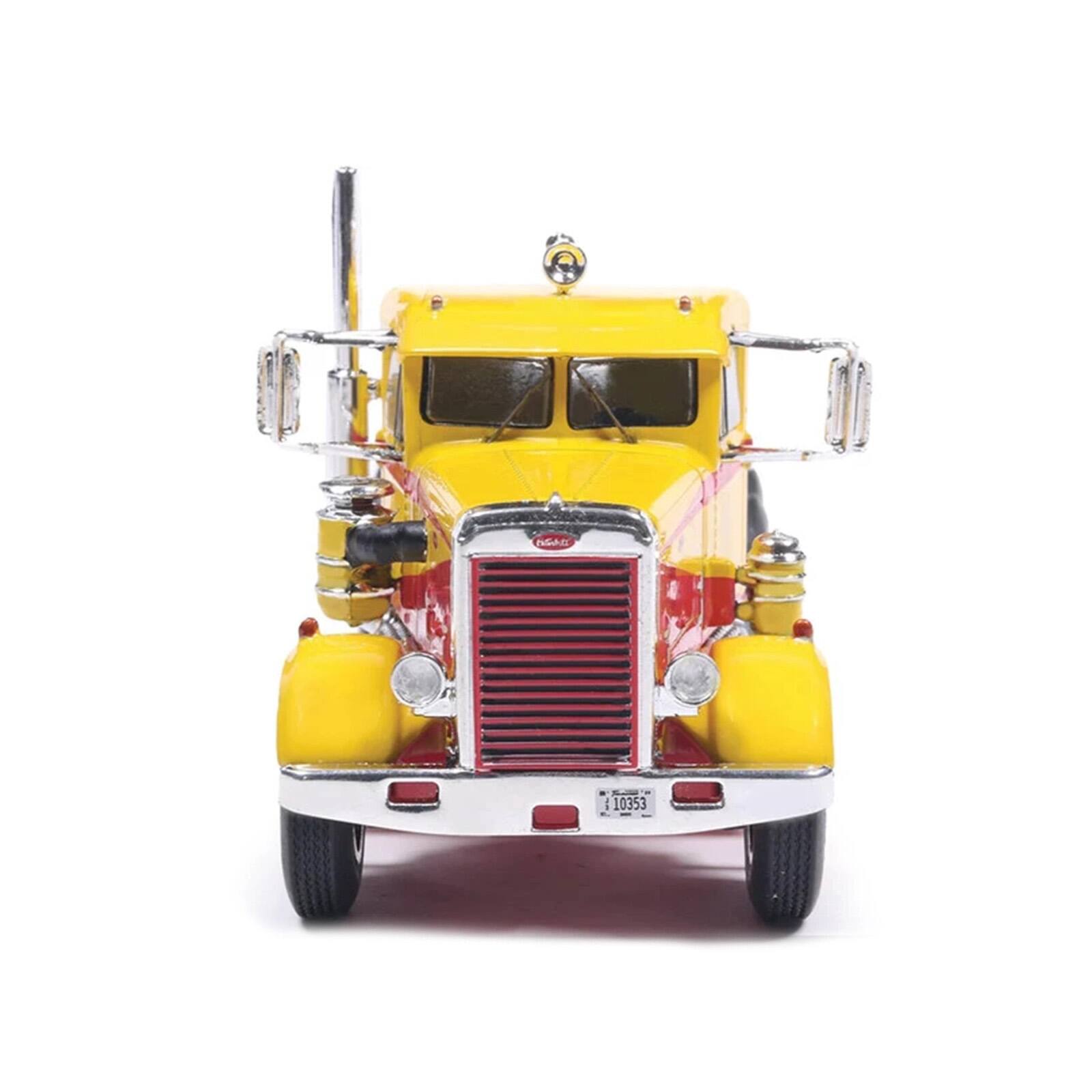 1963 Peterbilt 381 Truck Tractor Yellow with Red Graphics 1/64 Diecast ...