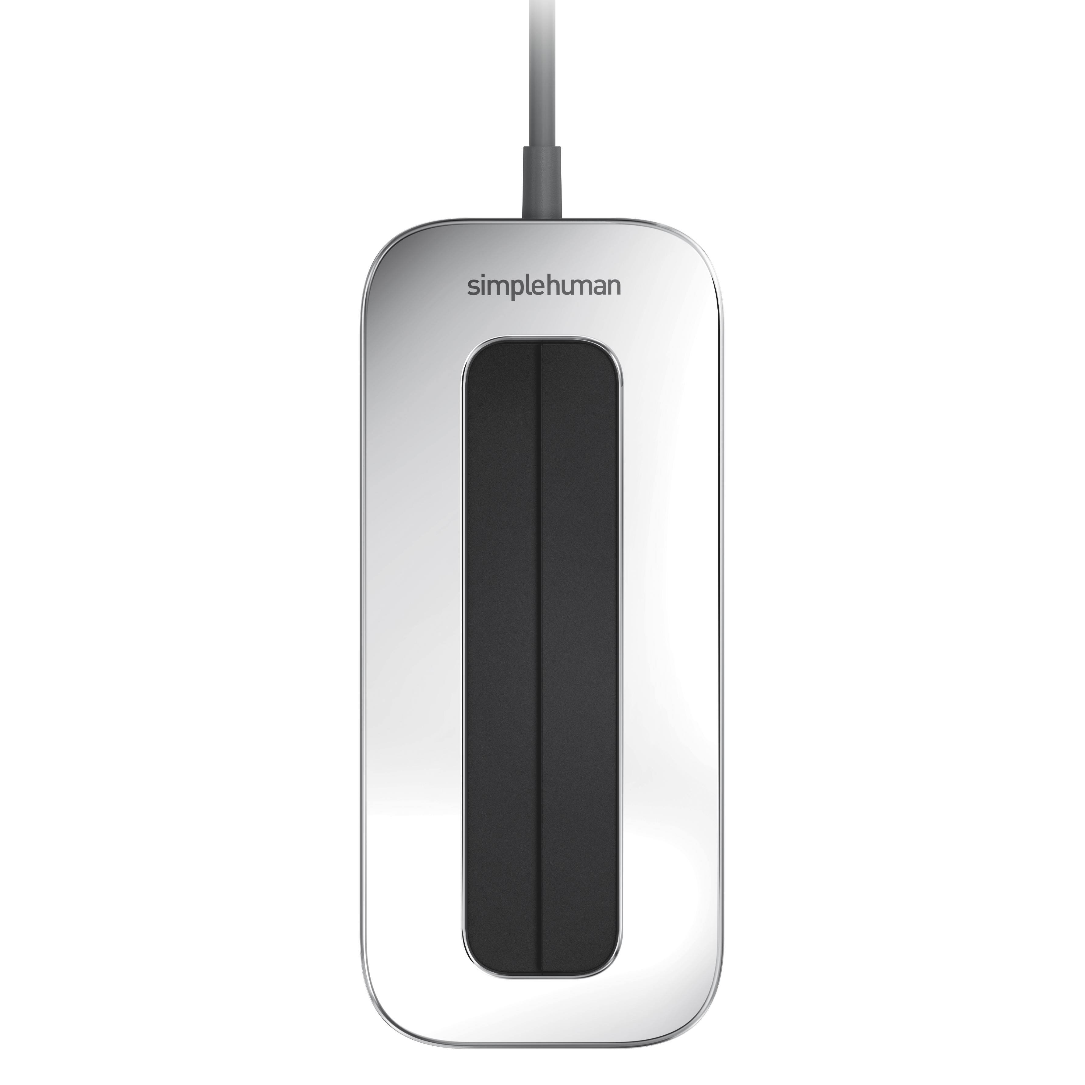 Alt View 2. simplehuman - Cleanstation Phone Sanitizer with UV-C Light - White Stainless Steel.