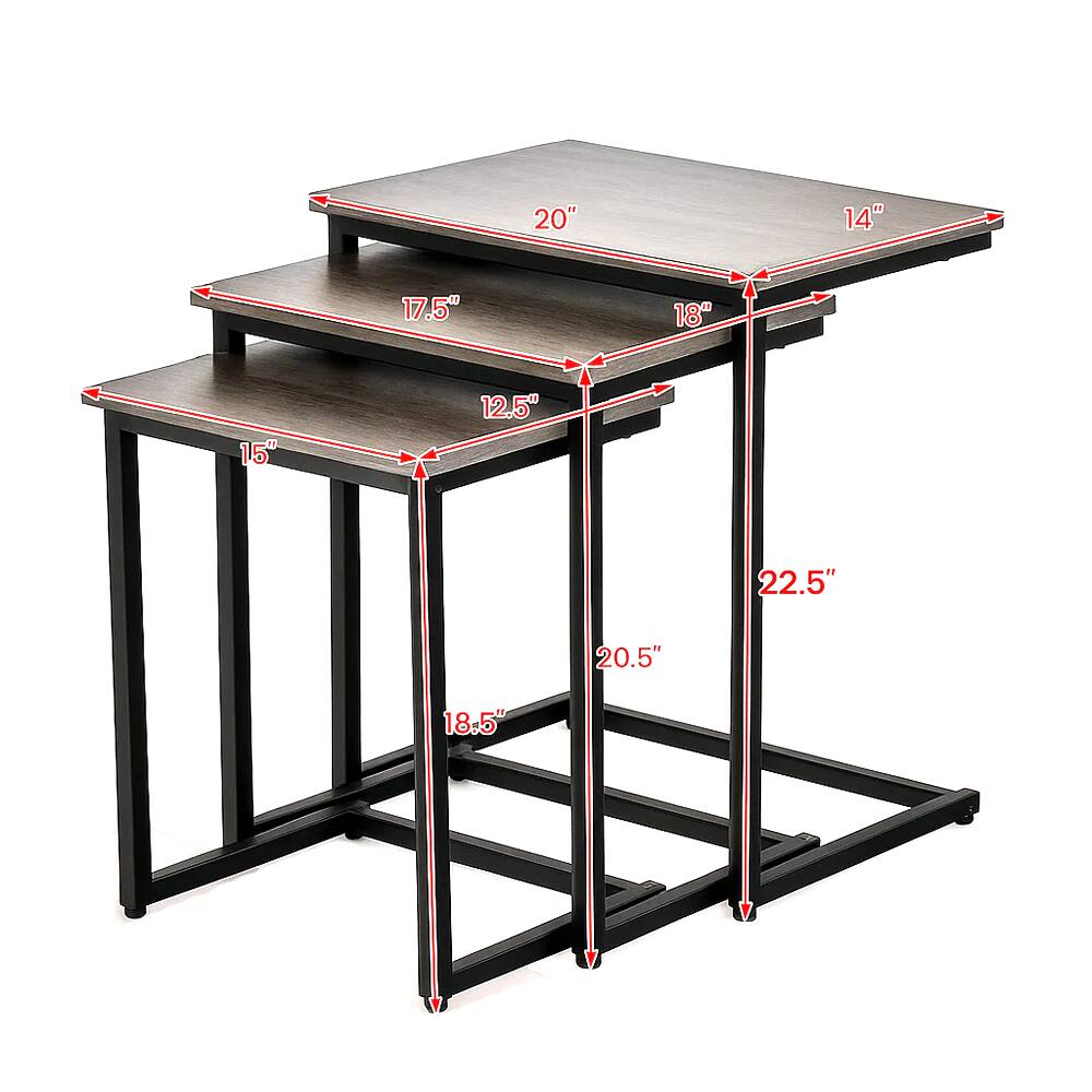 20" x 14"  
17.5" x 18"  
15" x 12.5"  
22.5" x 20.5"  
18.5"