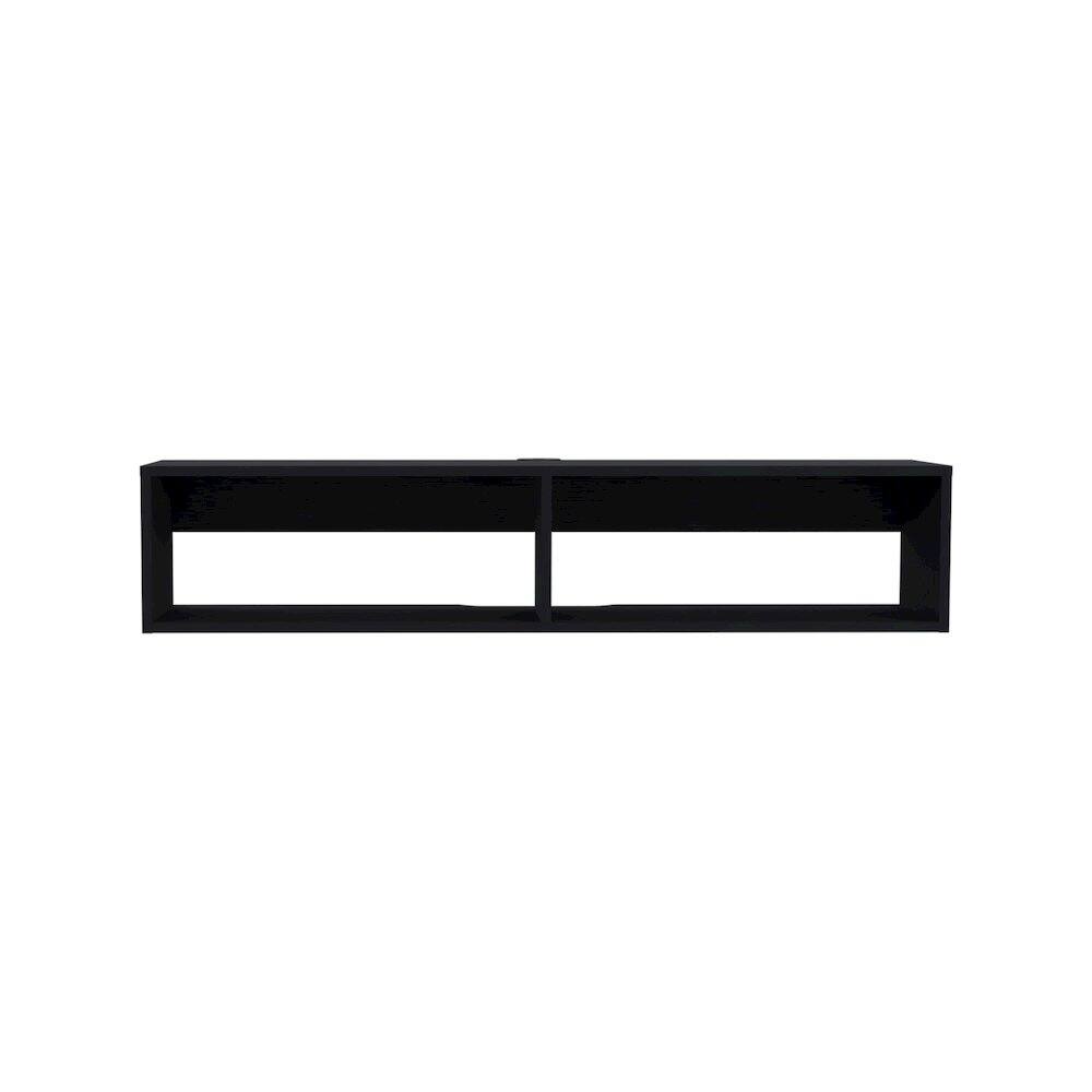 Alt View 1. TuHome - Rockwood Floating TV Stand Black MDF - Black.