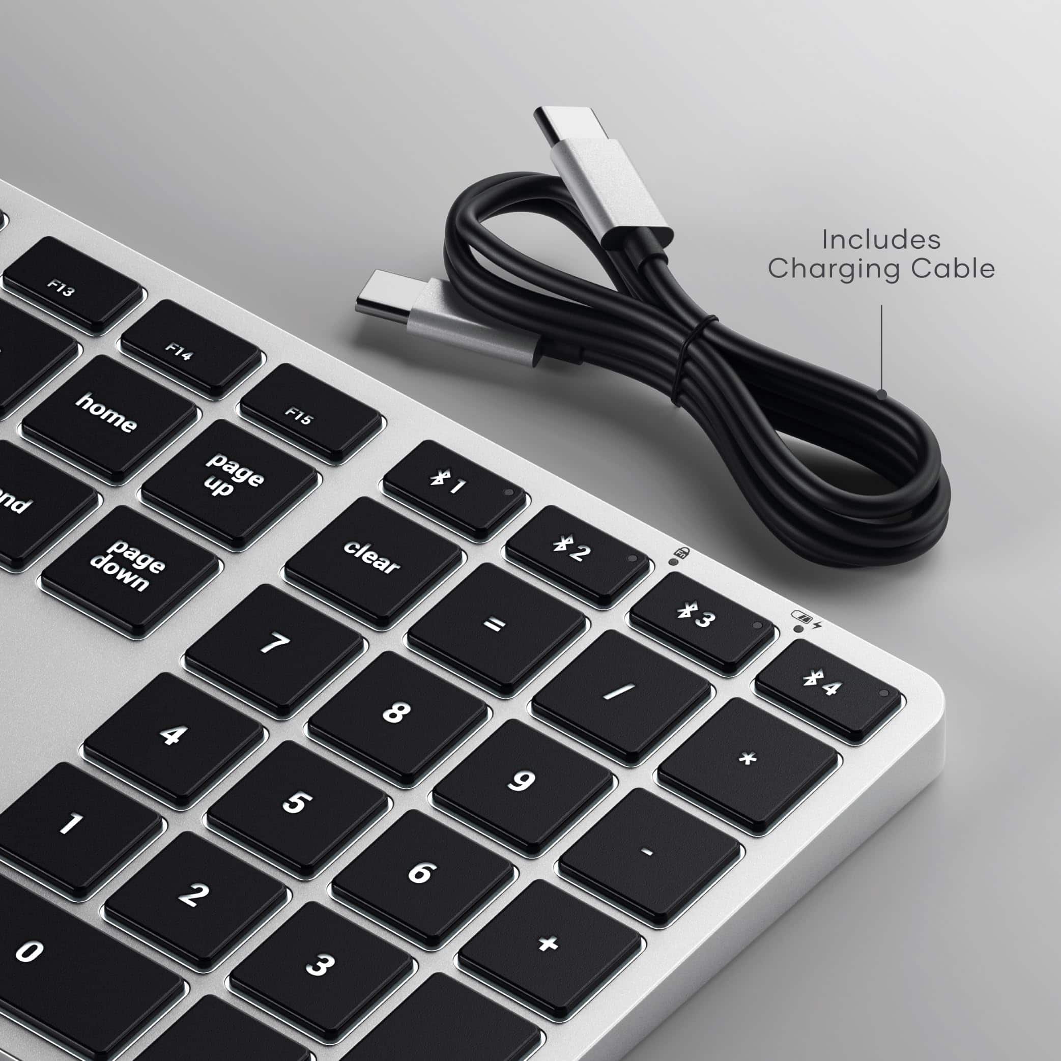 Satechi Slim X3 Bluetooth Backlit Keyboard with Numeric Keypad
