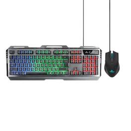 YEYIAN - Phoenix Series 3000 Wired RGB Keyboard and Mouse Gaming Kit - Model: YKP-20706-EN - Black