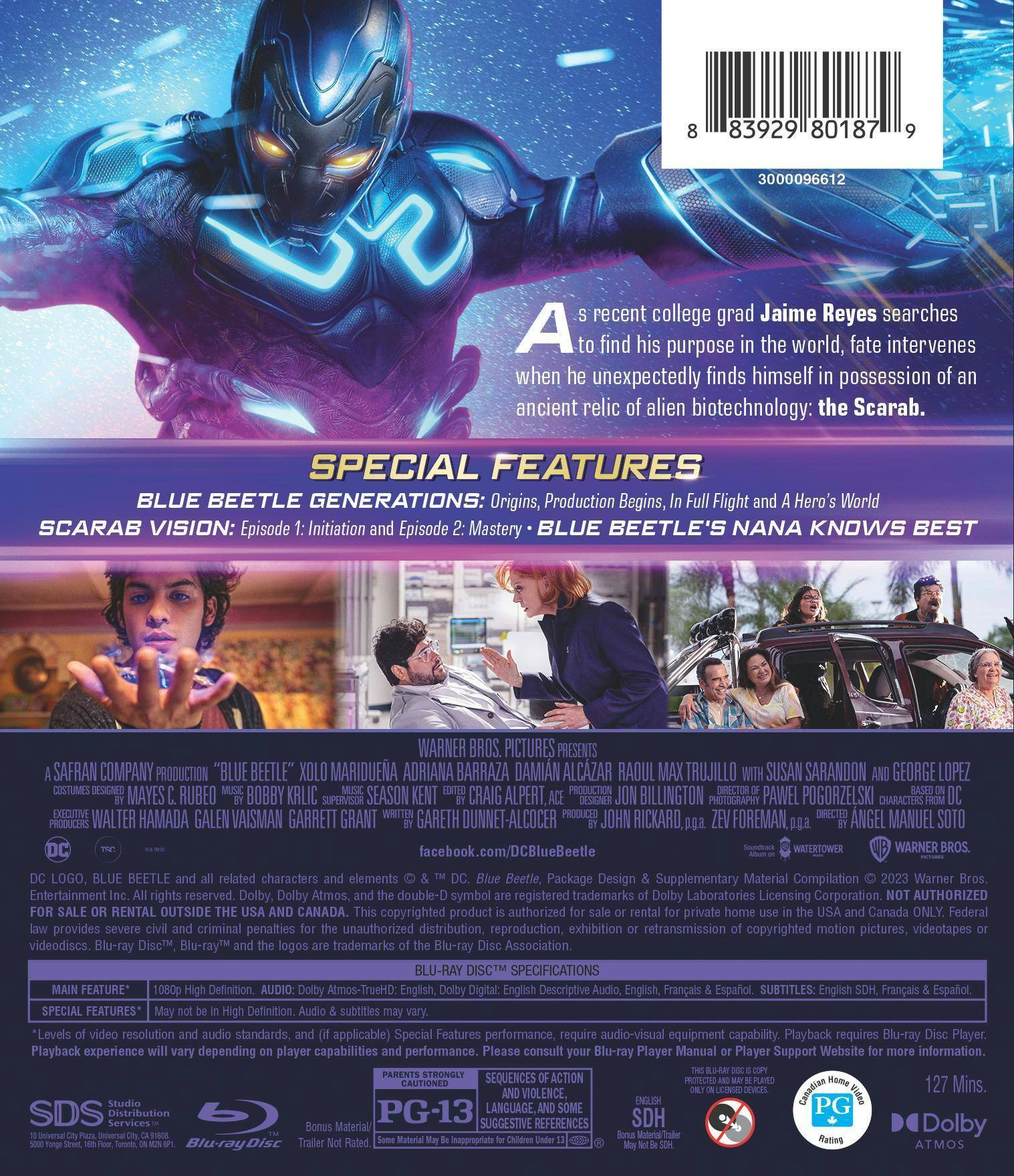 Back. Blue Beetle [Blu-ray].