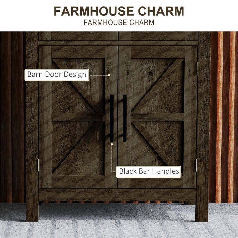 FARMHOUSE CHARM  
FARMHOUSE CHARM  

Barn Door Design  
Black Bar Handles