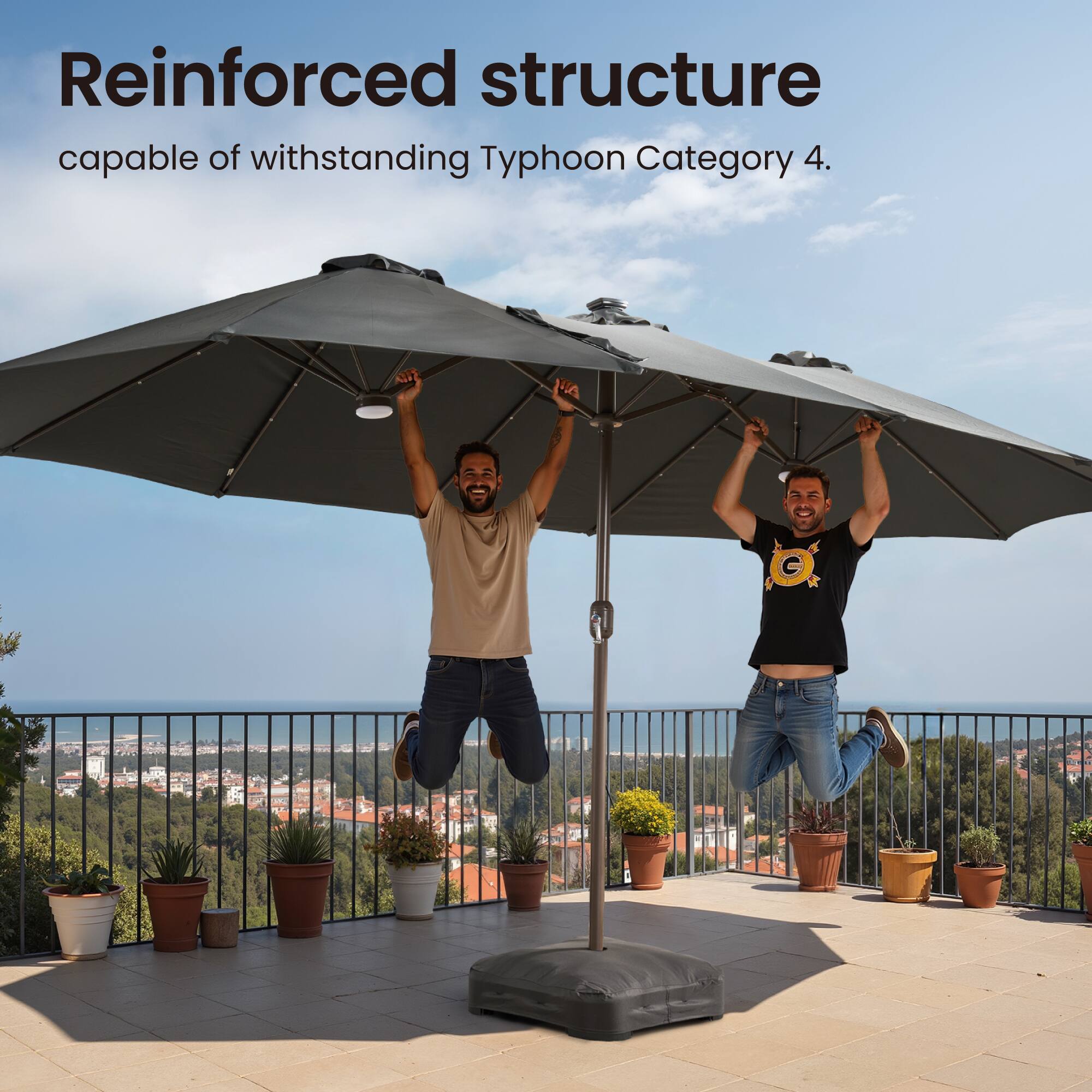 Reinforced structure capable of withstanding Typhoon Category 4.