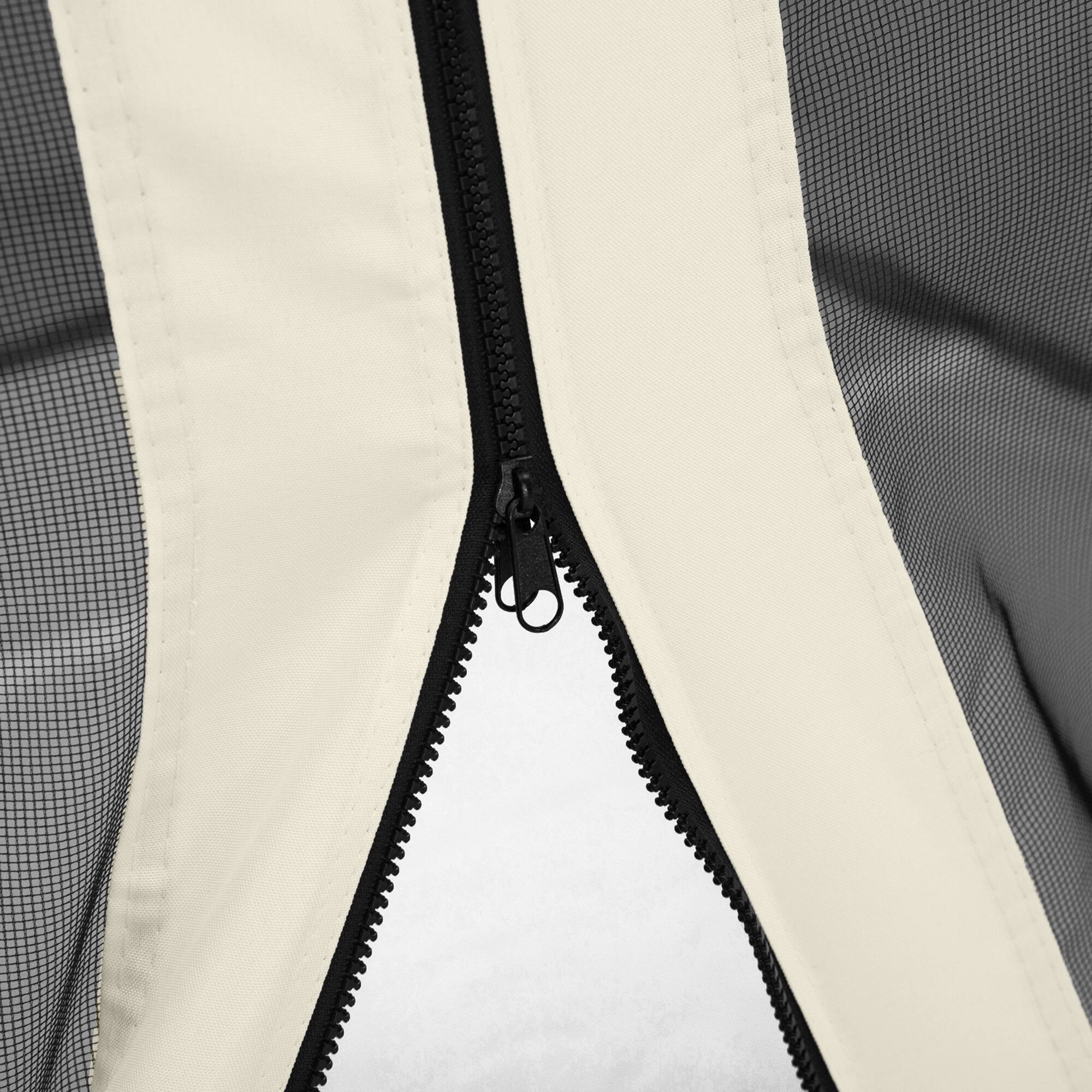 Alt View 7. Outsunny - 10' x 12' Universal Replacement Mesh Sidewall Netting for Patio Gazebos and Canopy Tents with Zippers, Sidewall Only - White.