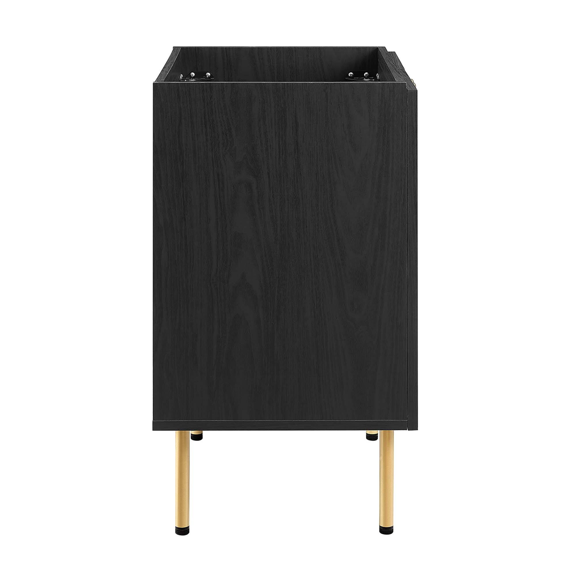Alt View 1. Modway - Chaucer Bathroom Cabinet Basin Not Included by Modway - Black.