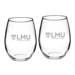 Jardine - Loyola Marymount Lions 21oz. 2-Piece Stemless Wine Glass Set - Multicolor