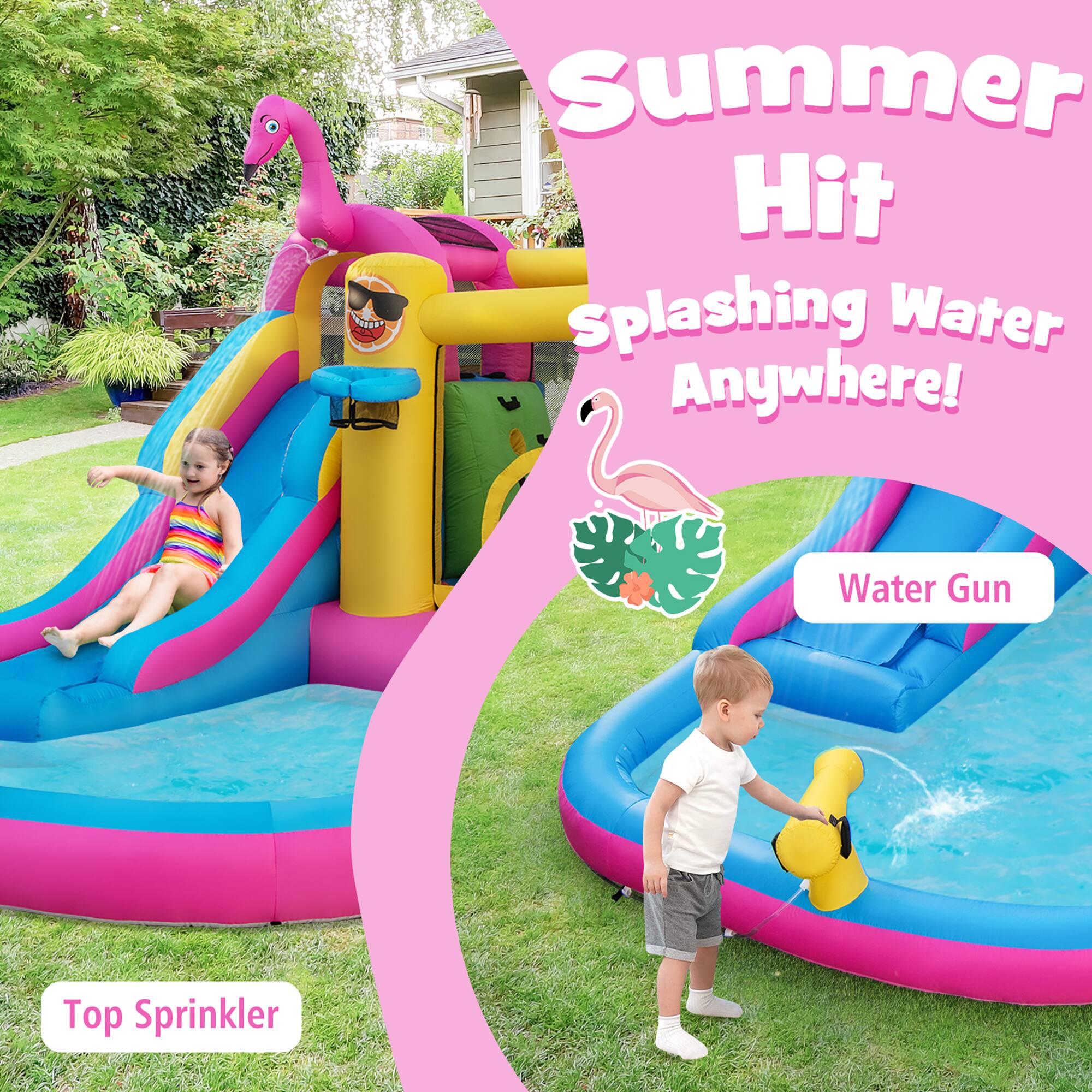 Summer Hit  
Splashing Water Anywhere!  

Top Sprinkler  
Water Gun