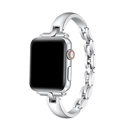 Posh Tech - Alexis Stainless Steel Bracelet Band for Apple Watch - Silver