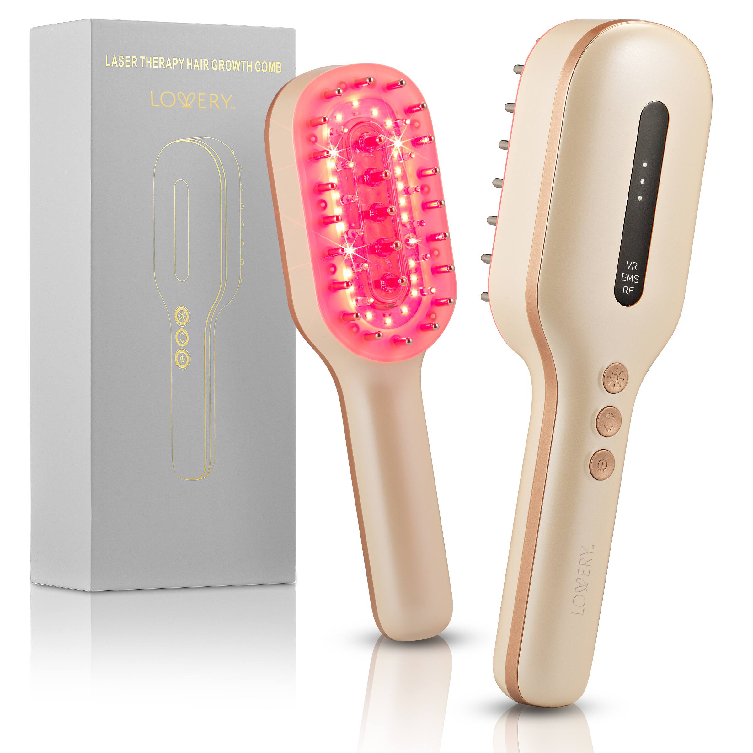 LASER THERAPY HAIR GROWTH COMB  
LOVERY  
VR EMS RF