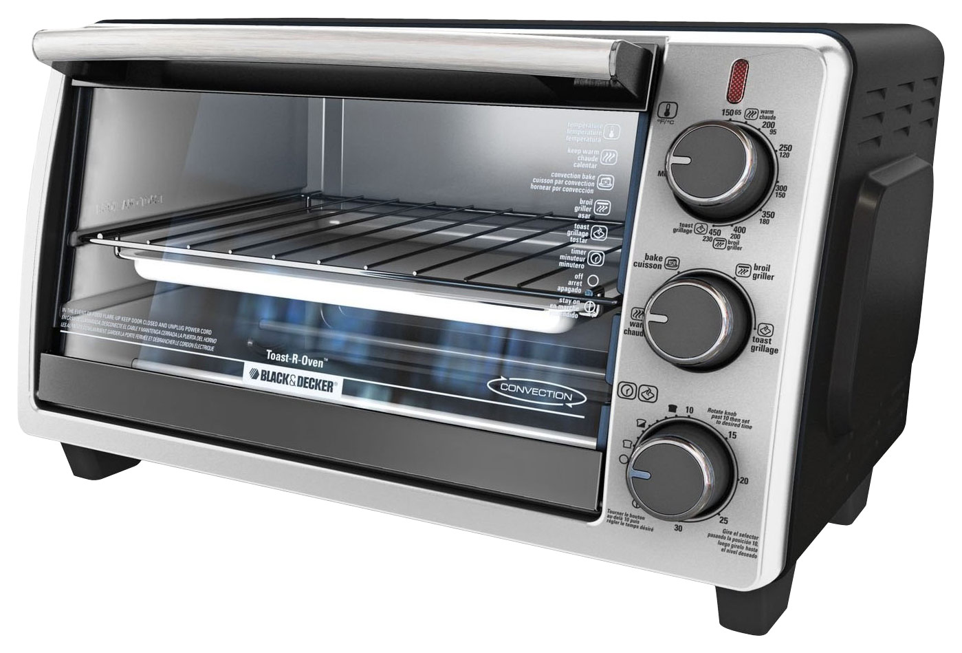 Best Buy: Black & Decker Convection Toaster/Pizza Oven Silver TO1635B