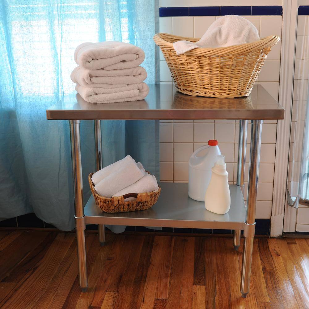 Alt View 3. Sportsman Pro-Series - Stainless Steel Work Table 24 x 36 Inches - Silver.