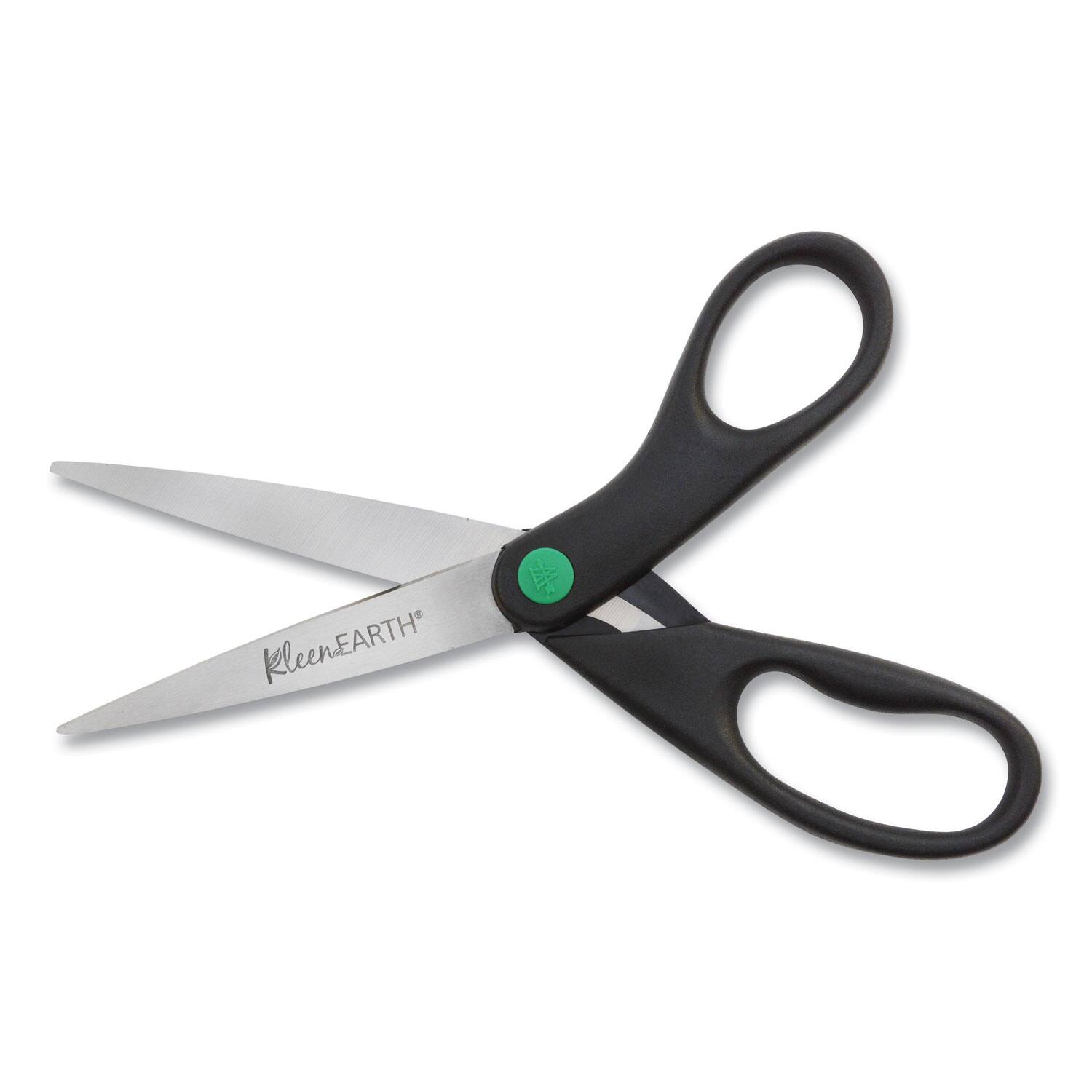 Left. Westcott - Westcott Kleenearth Scissors 3.25" Cut Straight Stainless Steel Pointed Tip Black 1 Each - Black.