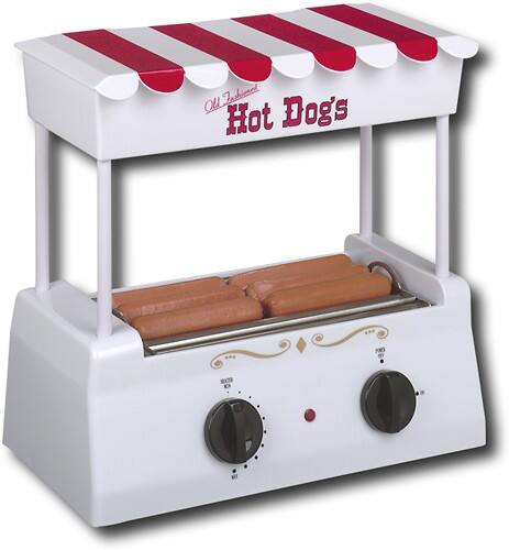 Angle Standard. Helman - Old Fashioned Hot Dog Grill Roller - White.