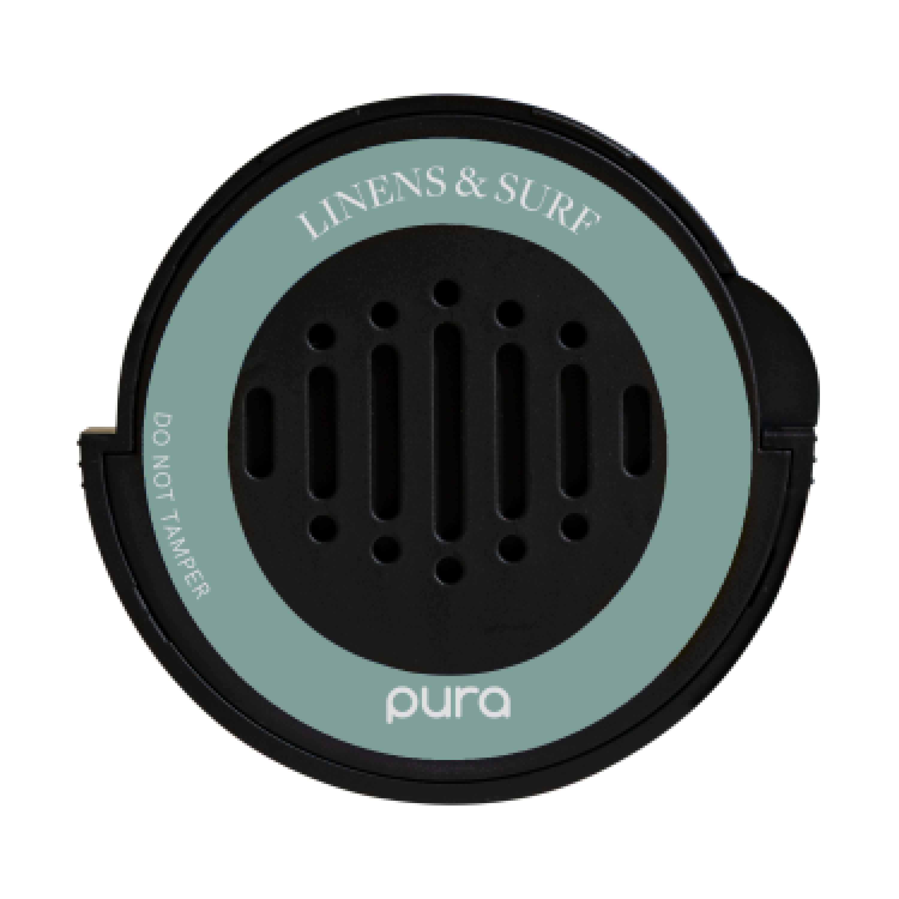 Pura - Linens & Surf Car Fragrance Refill - Green - Front_Zoom