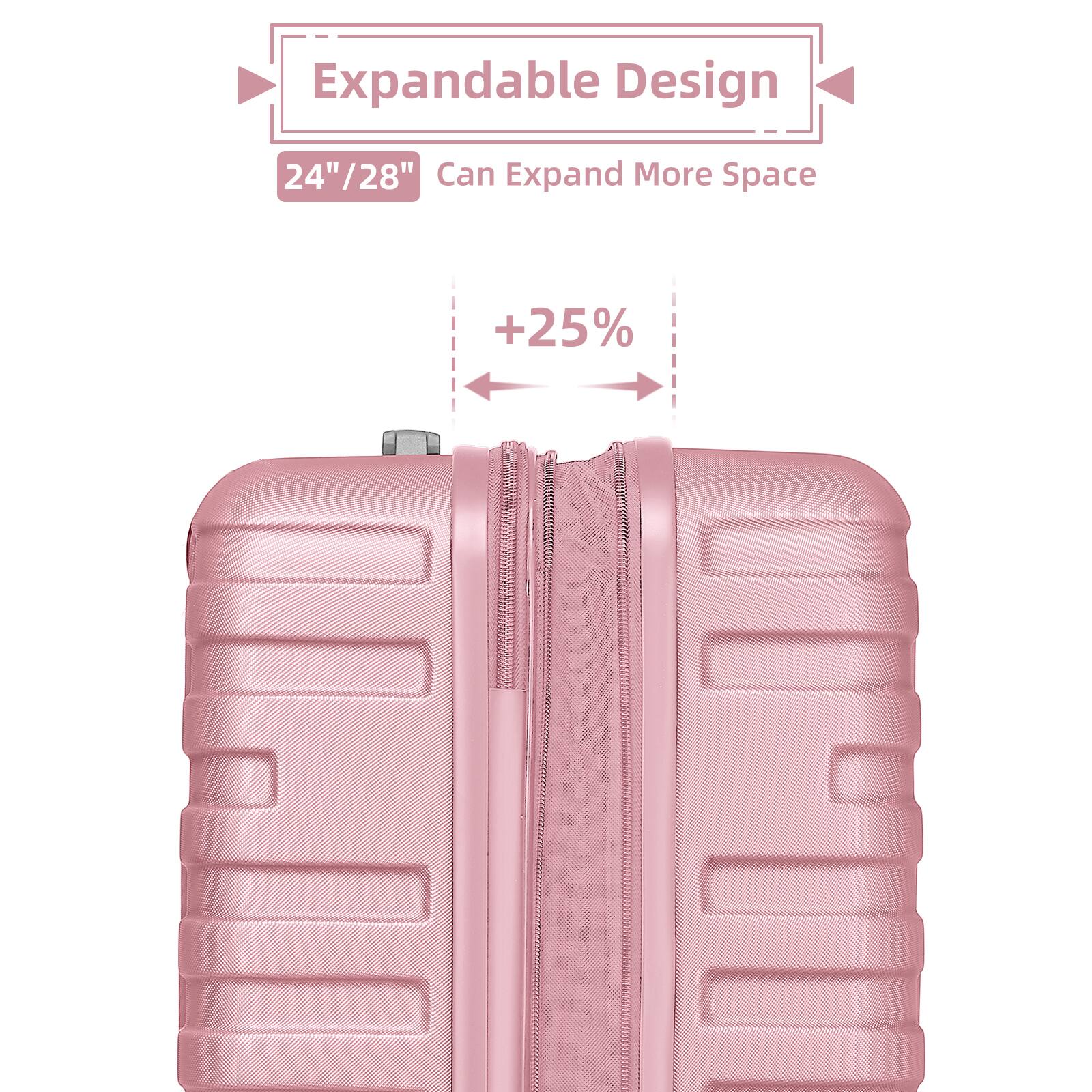 Expandable Design  
24"/28"  
Can Expand More Space  
+25%