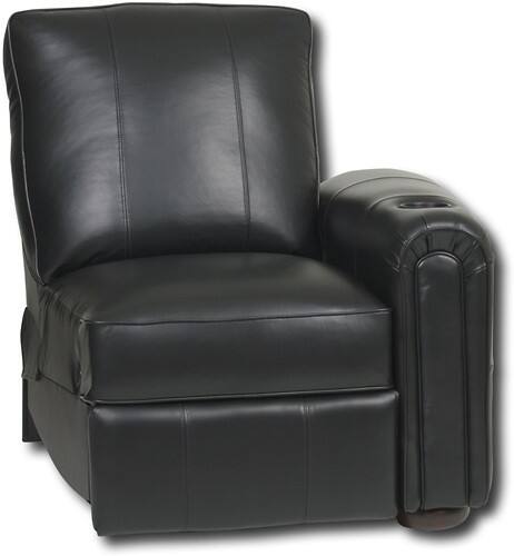 Angle Standard. Berkline - Leather Home Theater Recliner with Curved Right Arm.