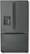 Front Standard. LG - Panorama 24.7 Cu. Ft. Side-by-Side Refrigerator with Bottom-Mount Freezer - Black.