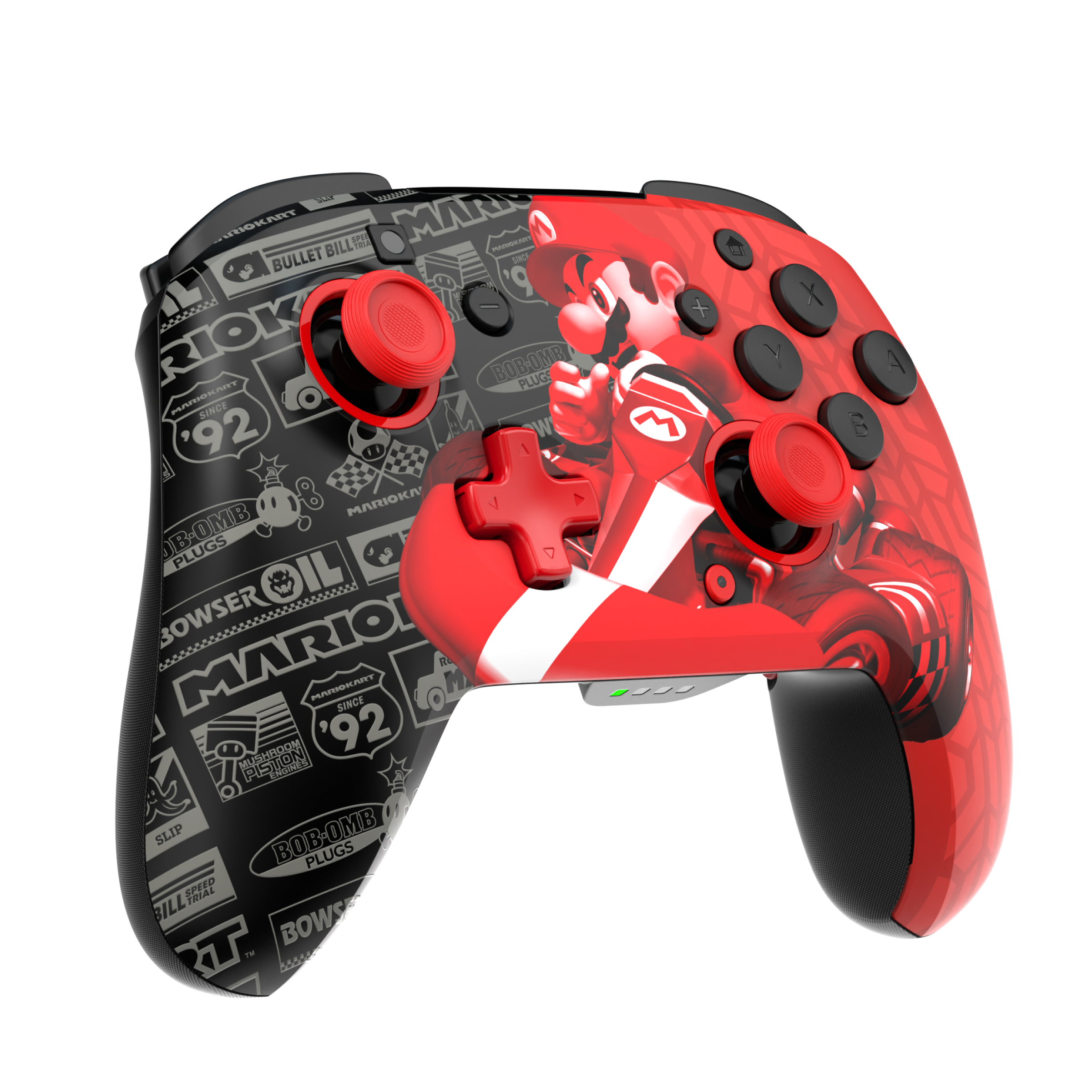 Sure, here is the corrected and grouped text from the image:

- MARIOKART
- BULLET BILL
- RIOK
- BOB-OMB PLUGS
- BOWSER OIL
- MARIO
- SINCE '92
- MARIOKART
- BOB-OMB PLUGS
- SLIP
- BILL TRIAL
- BOWSER
- BOB-OMB PLUGS
- BULLET BILL
- SINCE '92
- MARIOKART
- BOB-OMB PLUGS
- BOWSER OIL
- MARIO
- SINCE '92
- MARIOKART
- BOB-OMB PLUGS
- SLIP
- BILL TRIAL
- BOWSER