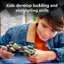 Kids develop building and storytelling skills.