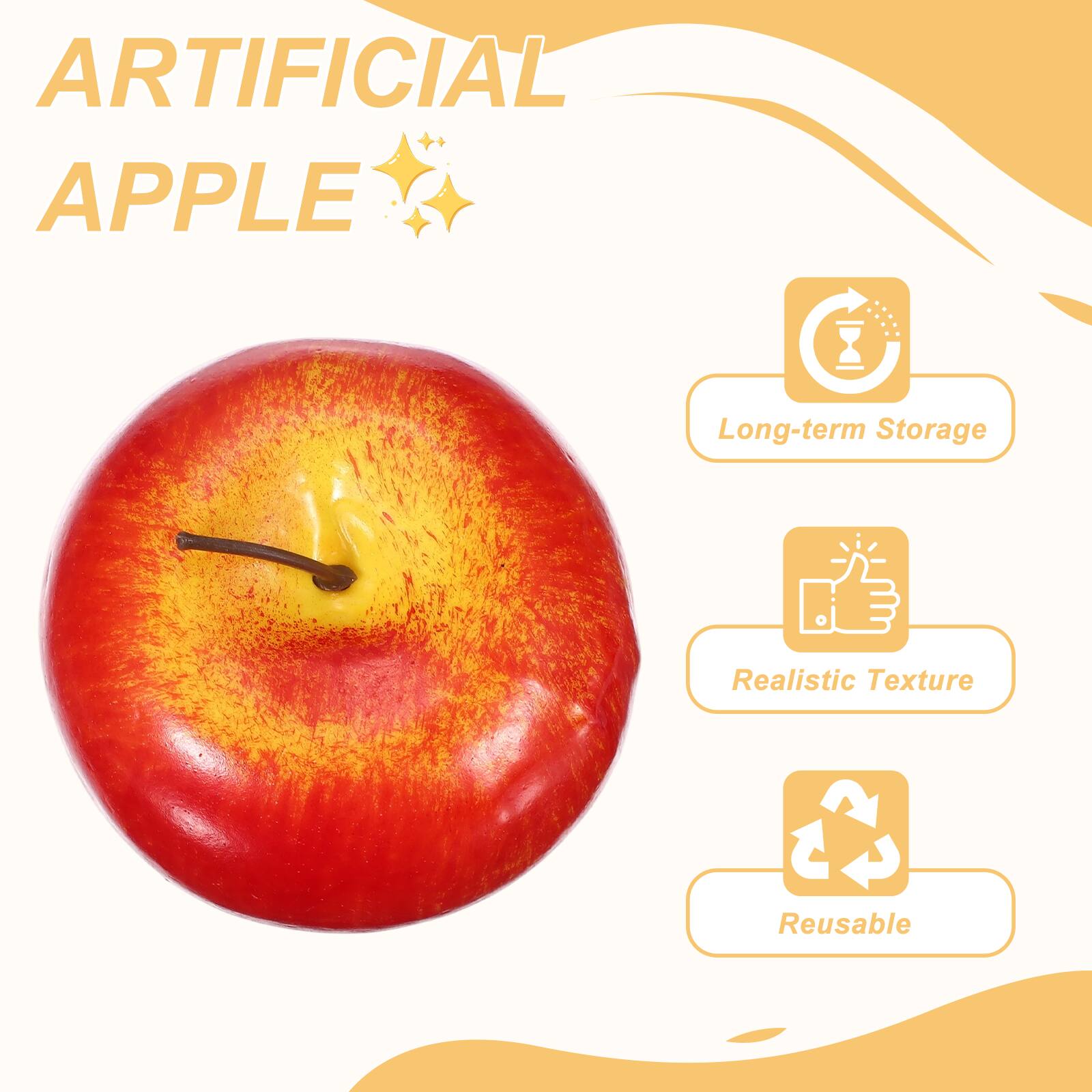 ARTIFICIAL APPLE

- Long-term Storage
- Realistic Texture
- Reusable