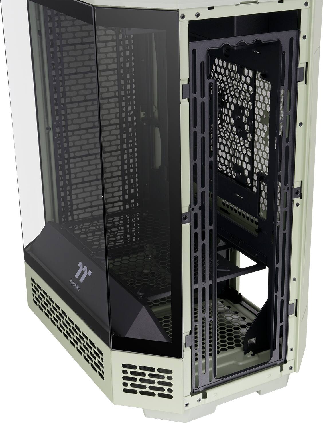 Alt View 27. Thermaltake - Tower 600 Mid Tower ATX PC Case - Matcha Green.