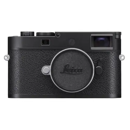 Front. Leica - Leica M11-P Camera with 60MP BSI CMOS Sensor with Triple Resolution Technology and 256GB Internal Memory (Black) - Black.