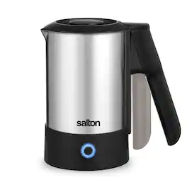 Salton - Stainless Steel Travel Kettle 20oz - White