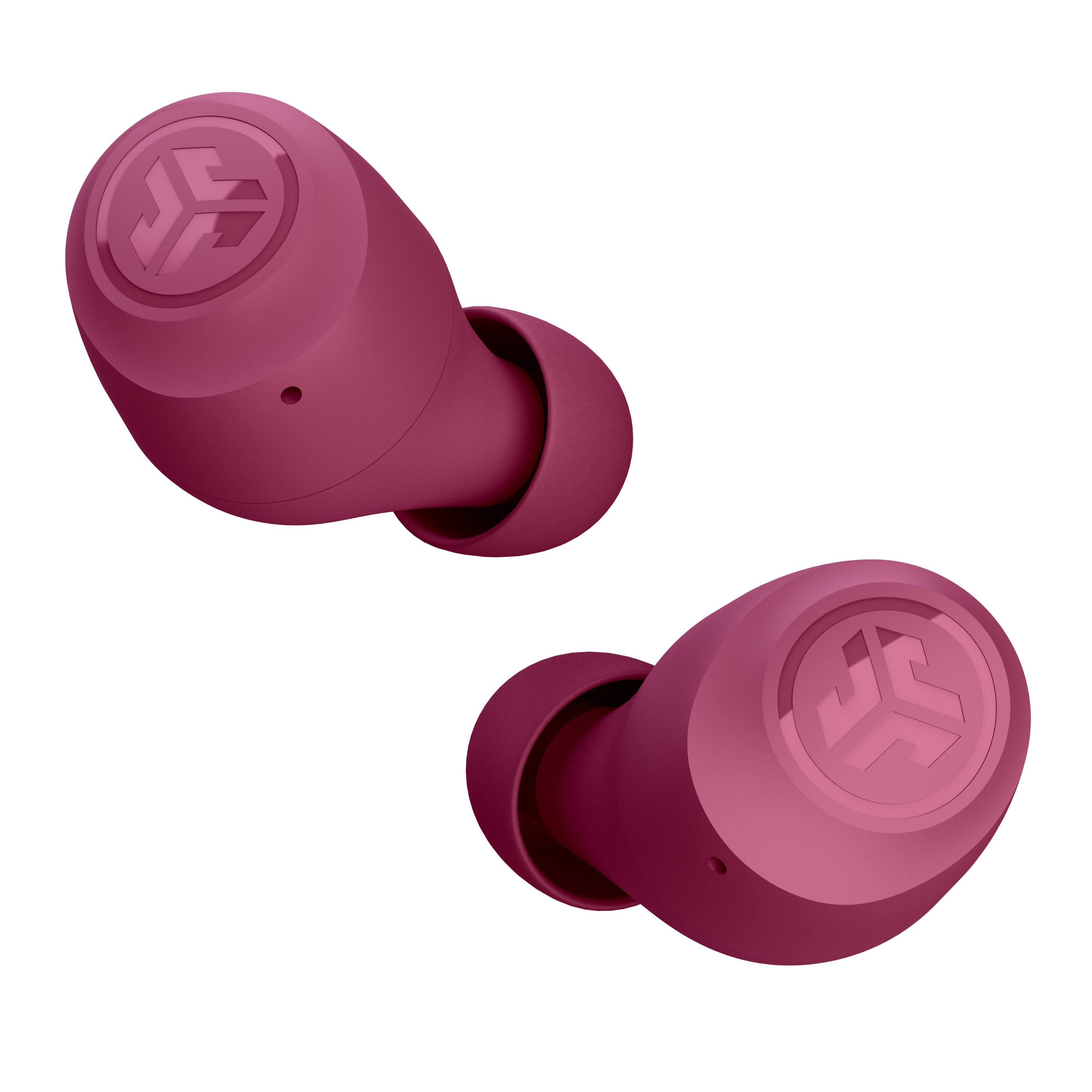 Left. JLab - GO Air POP True Wireless In-Ear Headphones - Dark Pink.