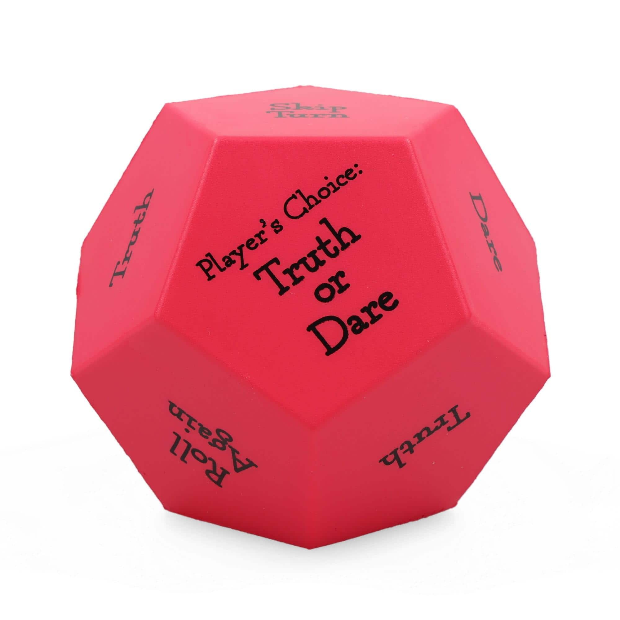 ICUP - Truth or Dare Large Foam Dice Rolling Game - Red