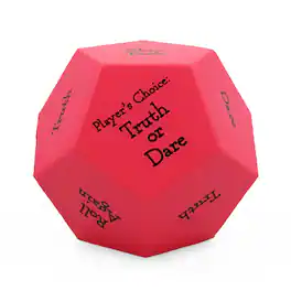 ICUP - Truth or Dare Large Foam Dice Rolling Game - Red