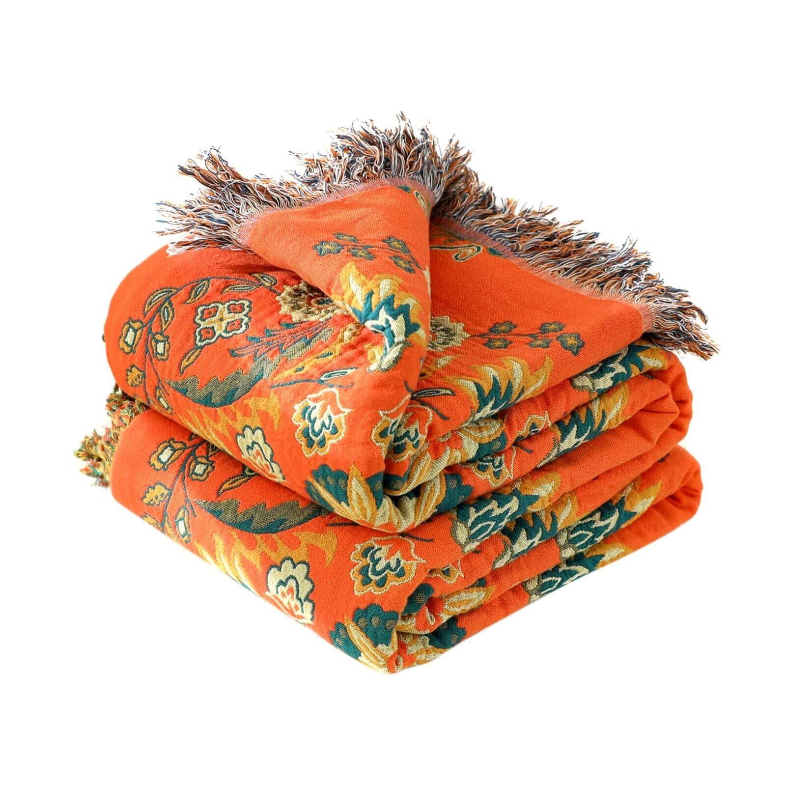 04-flower Orange-60"x80"