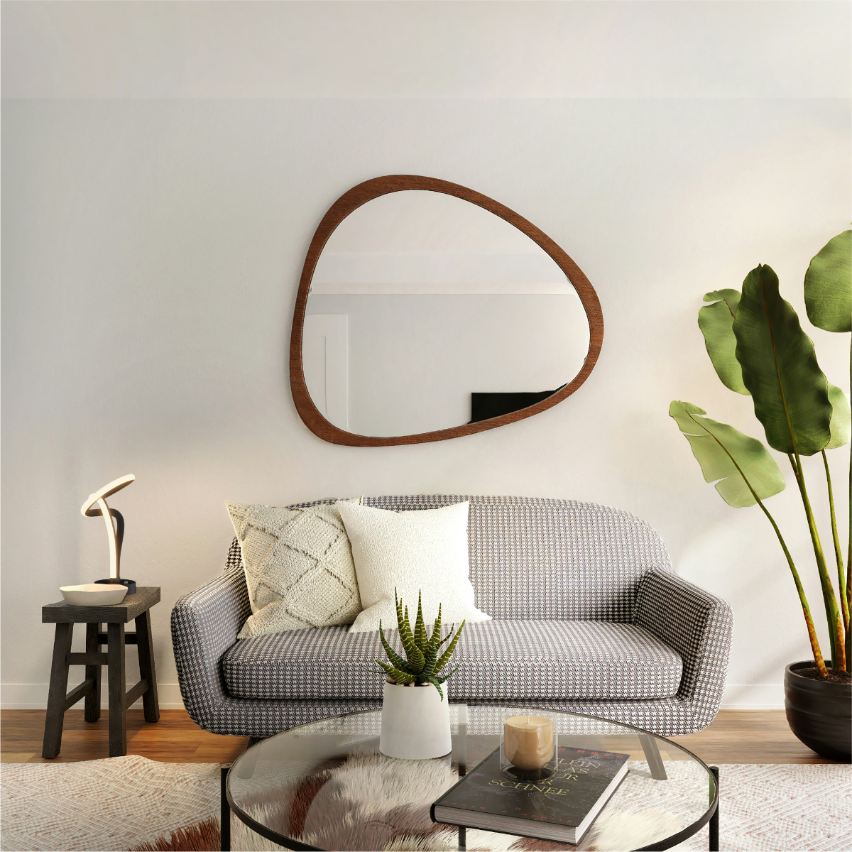 Alt View 2. Infibrite - Modern Elegance 12W LED Table Lamp 11 Inch, 3000K Soft White, Touch Control, Integrated LED - White.