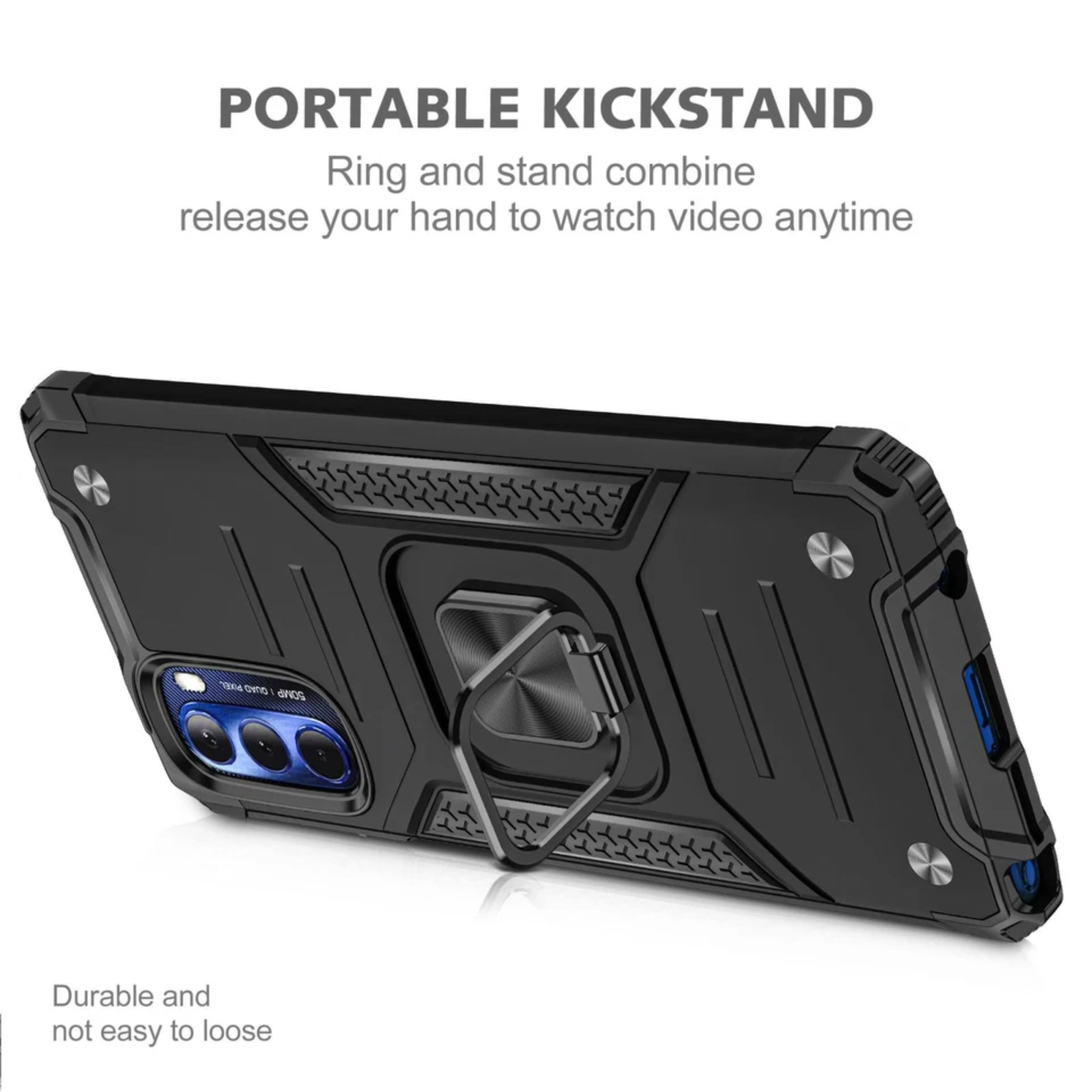 PORTABLE KICKSTAND  
Ring and stand combine release your hand to watch video anytime  

Durable and not easy to loose