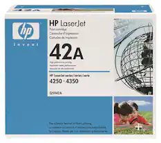 Front. HP - 42A Toner Cartridge - Black.