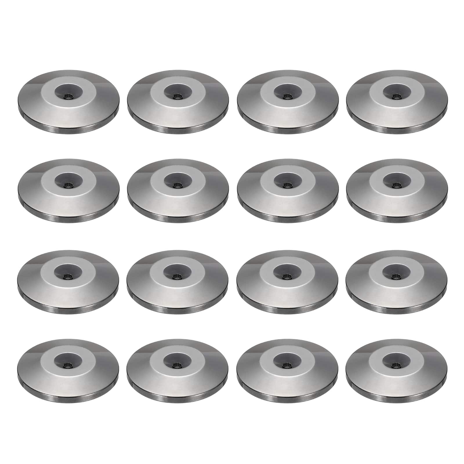 Unique Bargains - 16pcs Speaker Isolation Feet, 25x5mm Copper Shock Absorption Pad Anti Vibration for Amplifier Audio - Black