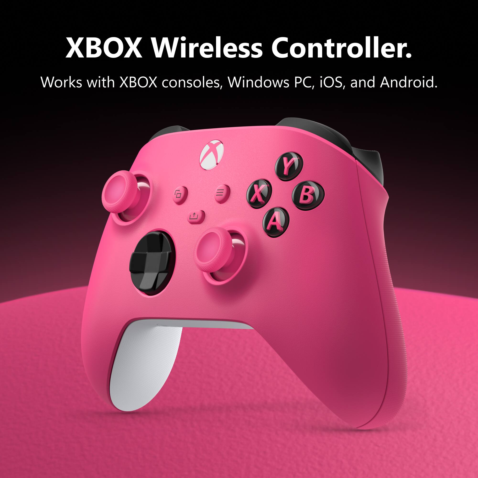 XBOX Wireless Controller. Works with XBOX consoles, Windows PC, iOS, and Android.