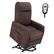 Front. Costway - Power Lift Recliner Chair w/ Remote Control - Brown.