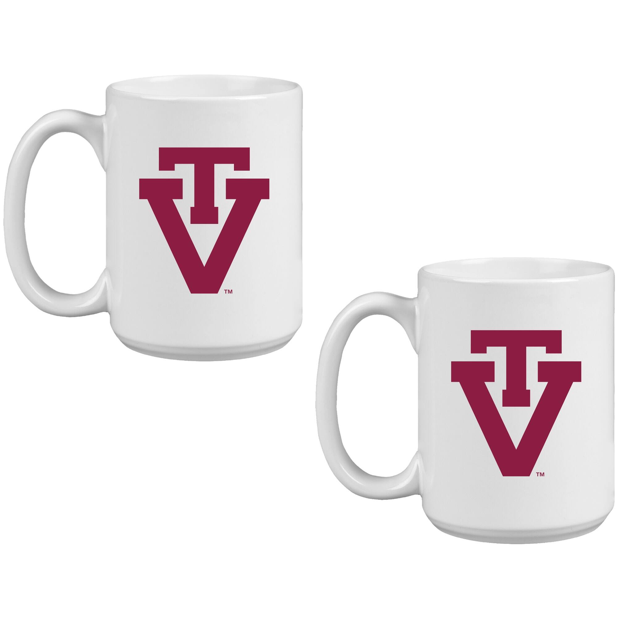Alt View 1. Indigo Falls - Virginia Tech Hokies Two Pack 15oz. Vault Sketch Ceramic Mug Set - Multicolor.