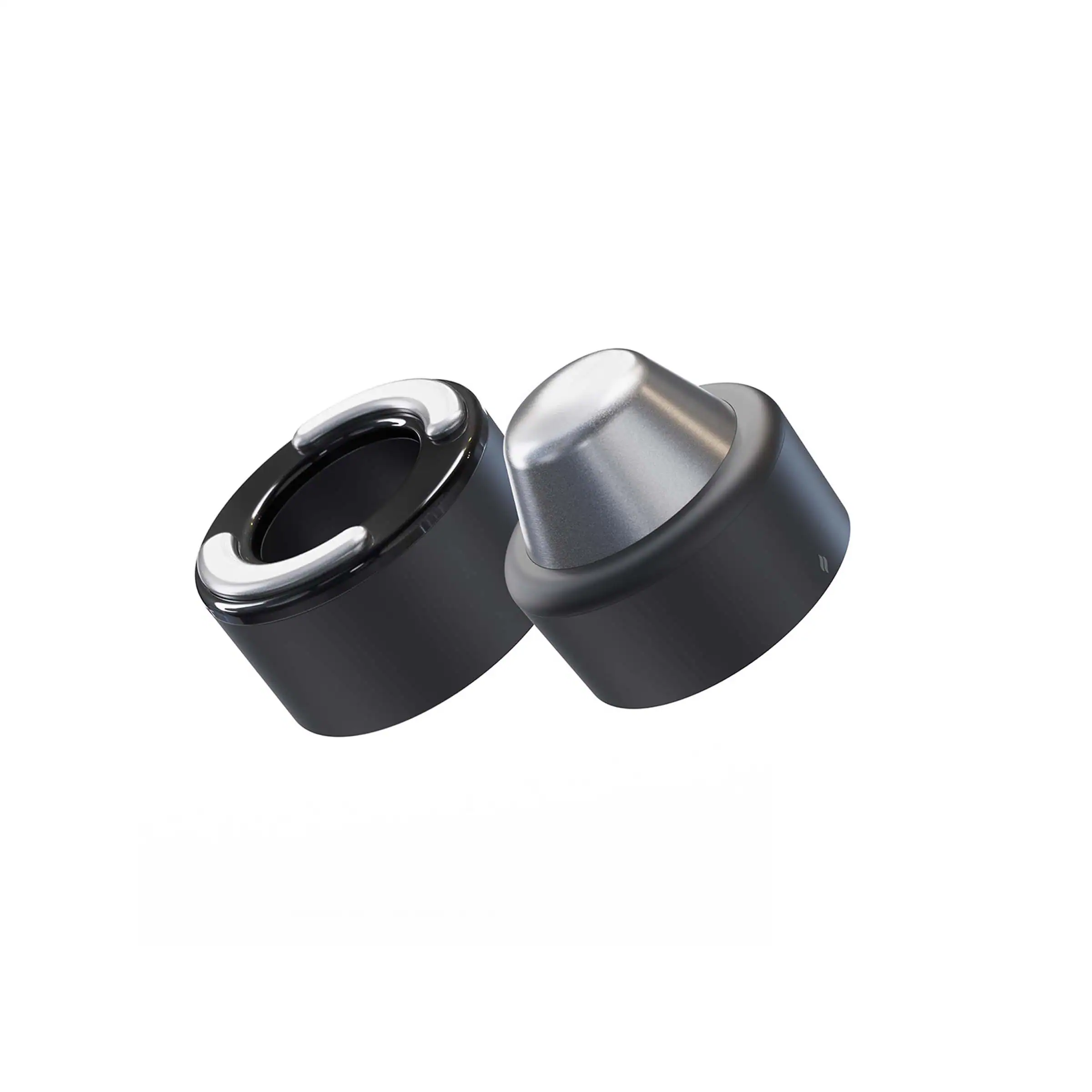 Front. Therabody - Therabody - TheraFace PRO Hot & Cold Rings - Black - Black.