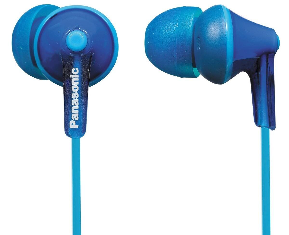 Angle. Panasonic - Panasonic RP-HJE125-A ErgoFit In-Ear Earbud Headphones (Blue) - Blue.