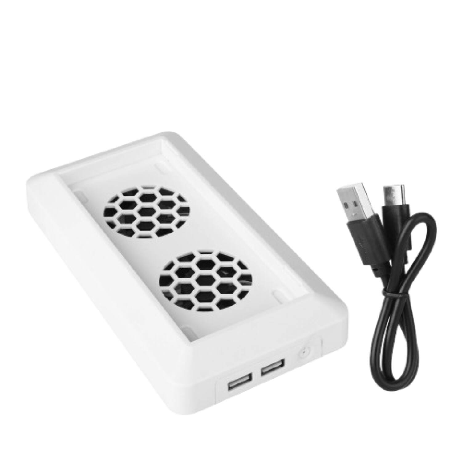 Stock Preferred - Vertical Stand Cooling Fan with USB Ports for Xbox Series S Console - White