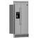 Left. Forno Appliances - 36 in. Wide Salerno 20 Cu. Ft. Side-by-Side Refrigerator with Extendable Decorative Trim Grill - Stainless Steel.